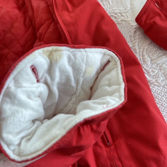 Snow Suit Hooded Removable Mitten Boots Toddler Heart Vtg Warner’s 24.5"-33.5" T - Picture 6 of 11